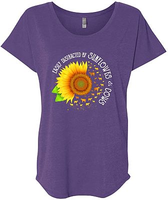 Ladies Triblend Dolman Sleeve