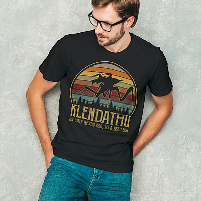 Alternative view of Klendathu The Only Good Bug Is A Dead Bug T-Shirt - Funny Movie Shirt