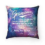 Grandma I Hugged This Little Pillow I Filled It With My Wishes - Grandma Gift Decorative Throw Pillow
