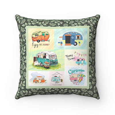 Camping Enjoy The Journey - Wandering Decorative Throw Pillow