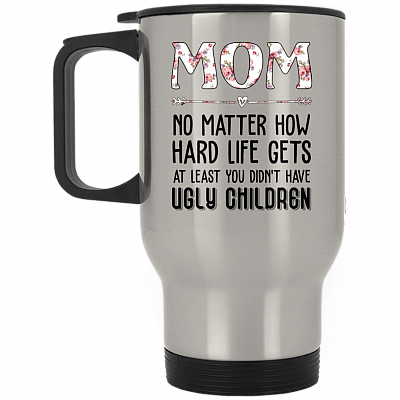 14 oz. Silver Travel Mug