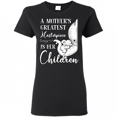 A Mother's Greatest Masterpiece Is Her Children Premium Ladies T-Shirt - Ladies Triblend Dolman Sleeve T-Shirt