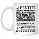 To Bestie I Don't Know What's Tighter Our Jeans or Our Friendship Funny Changing Color Mug - Travel Mug - Water Bottle