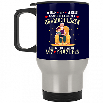 14 oz. Silver Travel Mug