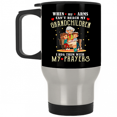 14 oz. Silver Travel Mug