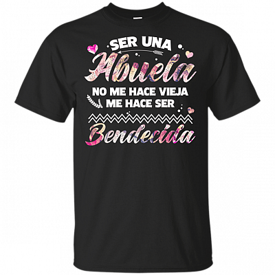 Ser UNA Abuela No Me Hace Vieja Me Hace Ser Bendecida Grandma Mexican T-Shirt - V-Neck Shirt