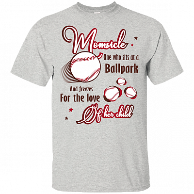Momsicle One Who Sits At A Ballpark And Freezes For The Love Of Her Child T-Shirt Tee Shirt