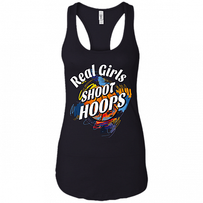 Real Girls Shoot Hoops Basketball T-Shirt