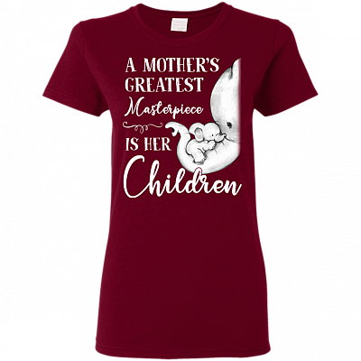 A Mothers Greatest Masterpiece Is Her Children - Mothers Day Gift Premium Ladies T-Shirt - Ladies Triblend Dolman Sleeve T-Shirt