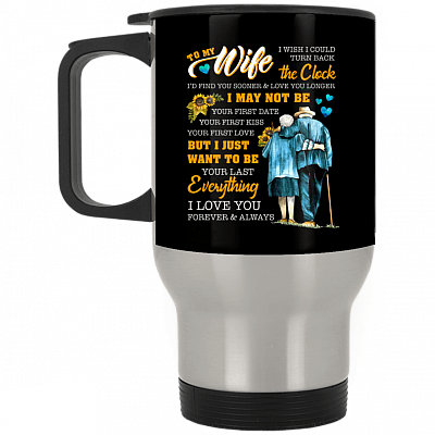 14 oz. Silver Travel Mug