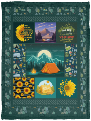 Money Can't Buy Happiness But It Can Buy A Camper Fleece Blanket - Premium Sherpa Blanket - Woven Blanket