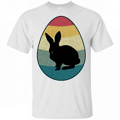 Vintage Bunny Easter Egg T-Shirt | Happy Easter Bunny Eggs T-Shirt