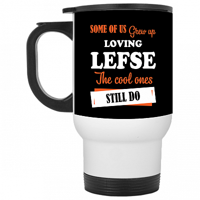 14 oz. White Travel Mug