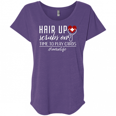 Ladies Triblend Dolman Sleeve