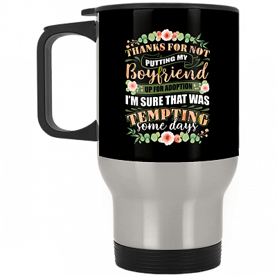 14 oz. Silver Travel Mug