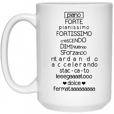 15 oz. White Mug