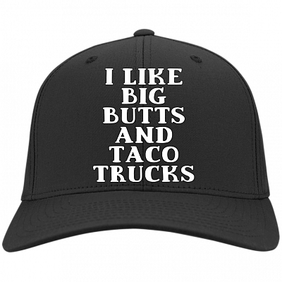 I Like Big Buttts And Taco Trucks Twill Cap - High-Profile Snapback Hat - Trucker Hat