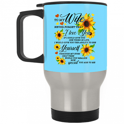 14 oz. Silver Travel Mug