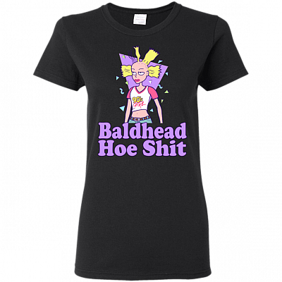 Baldhead Hoe Shit Funny Doll Premium Ladies T-Shirt - Ladies Triblend Dolman Sleeve T-Shirt
