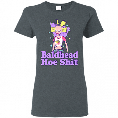 Alternative view of Baldhead Hoe Shit Funny Doll Premium Ladies T-Shirt - Ladies Triblend Dolman Sleeve T-Shirt