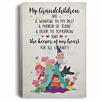 My Grandchildren Are A Window To My Past Gallery Wrapped Framed Canvas Prints - Unframed Poster - Home Decor Wall Art