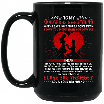 15 oz. Black Mug