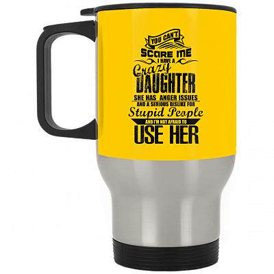 14 oz. Silver Travel Mug