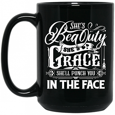 15 oz. Black Mug
