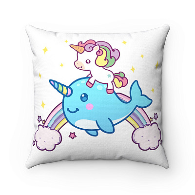 Unicorn Squad Throw Pillow - Decorative Pillow - Indoor Outdoor Cushion - Sofa Home Decor