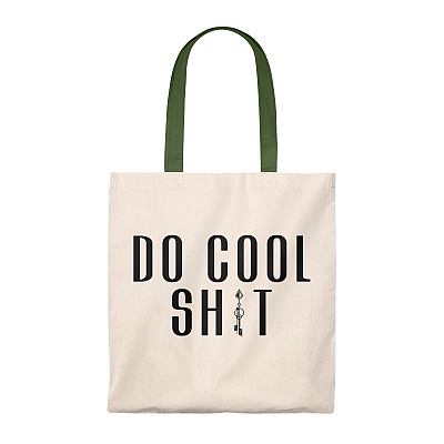 Alternative view of Do Cool Shit Tote Bag - Shoulder Bag - Reusable Grocery Shopping Bag