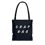 A Crap Bag Funny All Over Print Tote Bag-Shoulder Bag-Reusable Grocery Shopping Bag