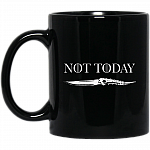 Not Today Arya Stark Game of Mug - Travel Mug - Beer Stein - Water Bottle - Changing Color