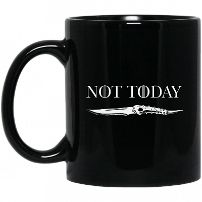 Not Today Arya Stark Game of Mug - Travel Mug - Beer Stein - Water Bottle - Changing Color