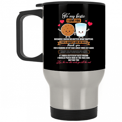 14 oz. Silver Travel Mug