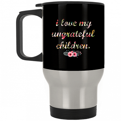 14 oz. Silver Travel Mug