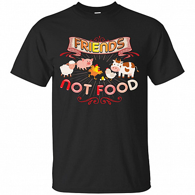 Friends Not Food T-Shirt - Vegan Shirt - Vegan Gifts For Women #1