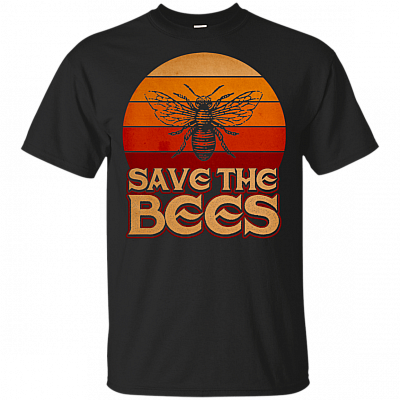 Save The Bees T-Shirt - Vintage Retro Bee Gift Shirt