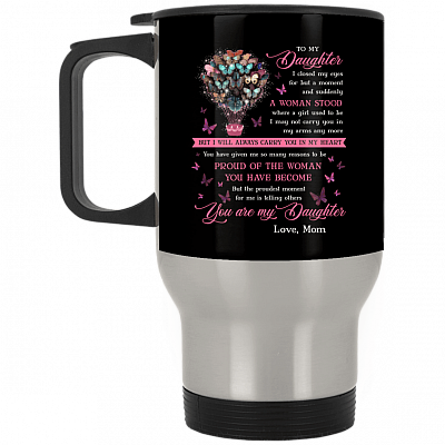 14 oz. Silver Travel Mug