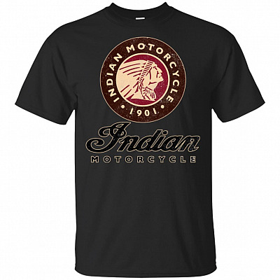 Indian Motorcycle Cotton T Shirt for Men