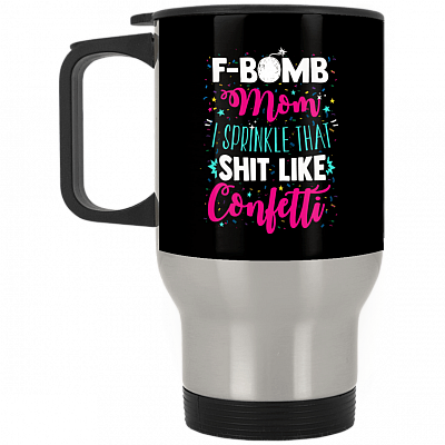 14 oz. Silver Travel Mug