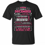 Queens are Born in December Highly Eccentric 10 Reasons Funny T-Shirt