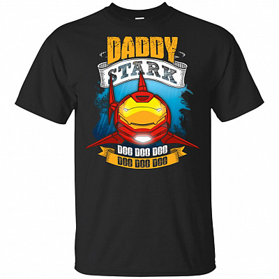 Daddy Stark Doo Doo Doo T-Shirt - Daddy Shark Funny Iron Shirt