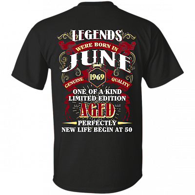 Legends were Born in June 1969 T-Shirt