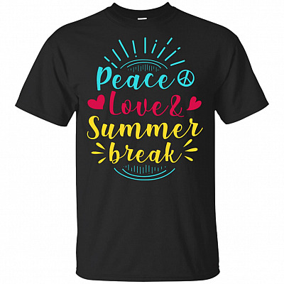 Peace Love And Summer Break T-Shirt