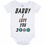 Daddy I Love You 3000 Baby Onesie Shirt - Dad I Love You Three Thousand Baby