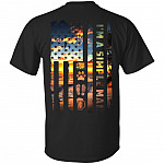 I'm A Simple Man Camping Beach Summer Flag Print On Back T-Shirt