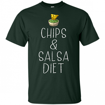 Alternative view of Chips and Salsa Diet T-Shirt