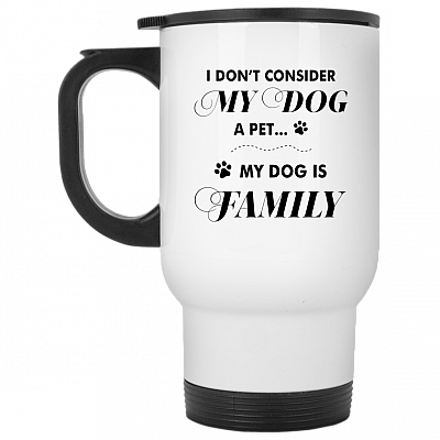 14 oz. White Travel Mug