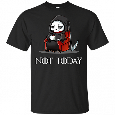 Fun The God Of Death Not Today Arya Quote House Stark Got Shirt - Game Of Night King Slayer Say To Thrones Arya Air Shirt