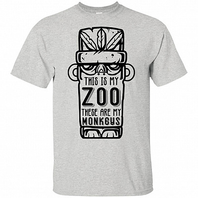 Alternative view of This Is My Zoo These Are My Monkeys T-Shirt - Funny Mom Shirt